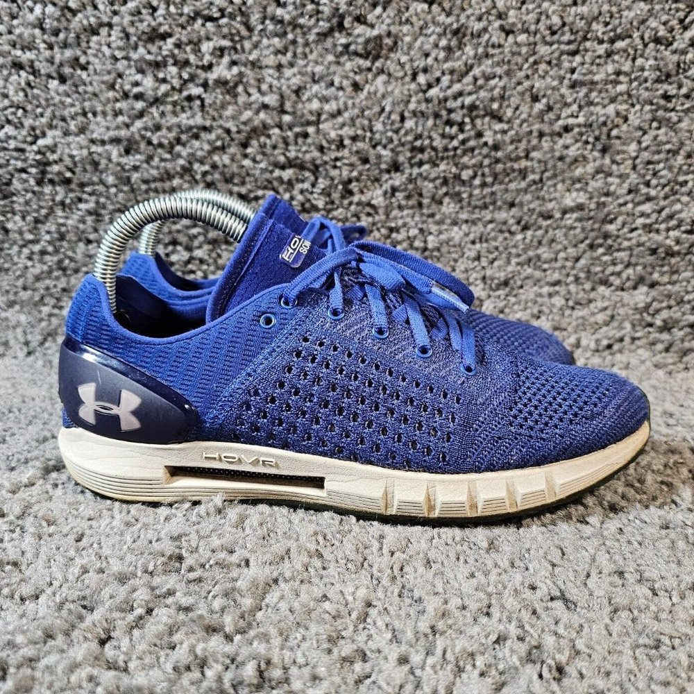 Under Armour Hovr Sonic Shoes Womens 9.5 Blue White Running Sneaker Athletic